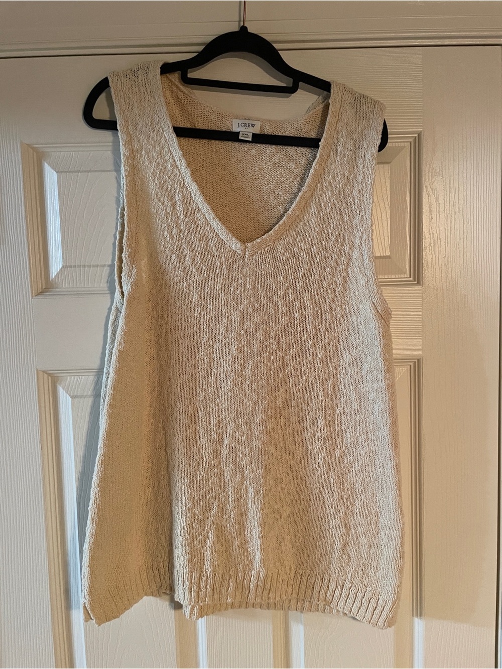 J. Crew sweater tank top beige XXL